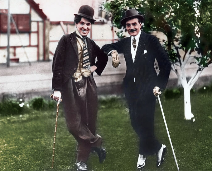 Max Linder and Charlie Chaplin